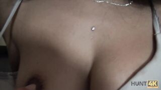 Cheating girlfriend fucked for cash