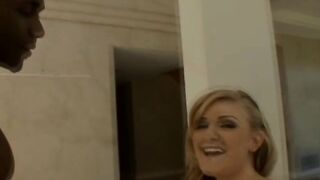 Blonde Slut Takes Black Stud video