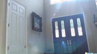 Playing the piano with a black pussy