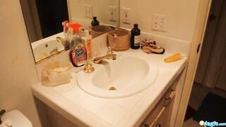 Busty emo slut Angel warm cock sucking