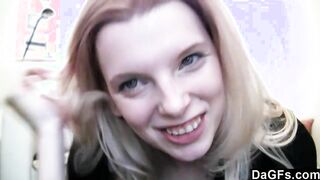 Victoria loves to dress sexy when she makes love to herself