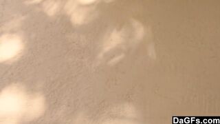 Carter gets her hairy pussy creampied