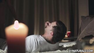 Candle lit sex with girlfriend