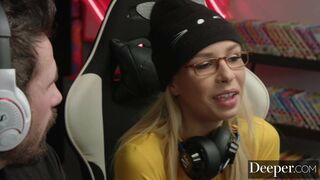 Deeper. Gamer Girl Carmen Caliente Plays A Different Game