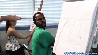 CFNM teachers dominating after class in trio