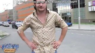 Cuddly red amateur hooked to be owned in the car