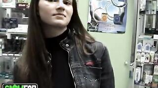 Being exhausted after the furious riding the amateur couple prepares supper