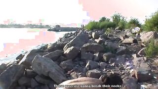 Hot sex in public place