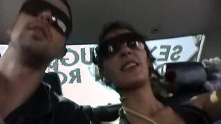 Skinny brunette gets fucked