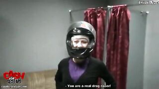 The cock deep inside awesome bald pussy