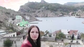 Busty babe sucks and fucks