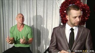 Big-tit MILF Jennifer Best sucks dick on a dating show