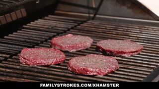 FamilyStrokes - Sexy Milf Joins Step-Son & Daughter In Three