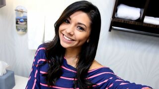 Hot Young Petite Latina Teen Fucked On Bathroom Sink POV