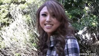 Japanese gal, Rino Mizusawa is masturbating, uncensored