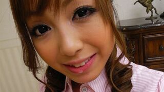 Japanese sweety, Anri Hoshizaki is giving a great blowjob, u