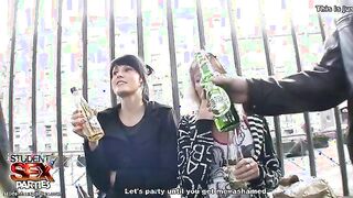 Fun and hardcore at our student party orgy