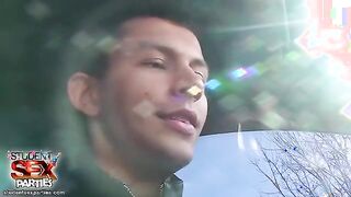 Blonde got picked up and fucked outdoors