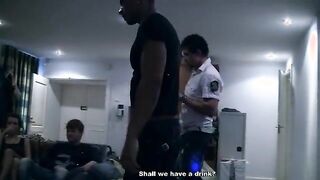 Sexy lingerie girls in group fucking