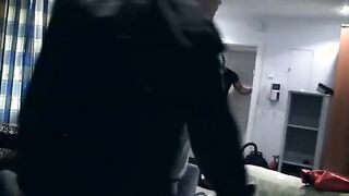 Teens strip tease and party blowjob