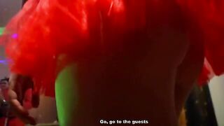 Blonde and brunette fuck a stud