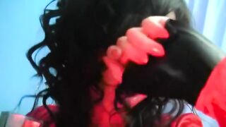 Sexy girls pleasing one guy