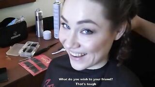 Cute lovely girls have toy hen party