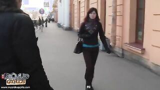 Two big cocks for a hot chick to suck off