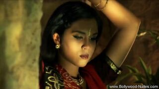 Brunette Goddess From India Dances