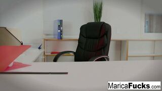 Sexy Asian Marica uses a glass toy on her wet pussy