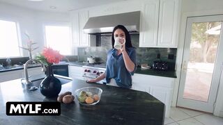 Mylf - Lonely Cougar Brooke Beretta Lets Perv Stepson Play With Her Massive Tits And Makes Him Cum