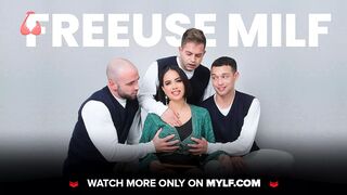 Mylf - Busty Teacher Pristine Edge Jumps On Student's Cock And Makes Him Burst Huge Nut On Her Face