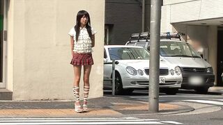 Asian teen Kaoruko has threesome sex with cum on her face