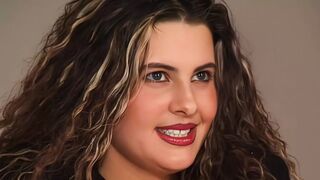 Model fingers her naked cunt at photo shoot