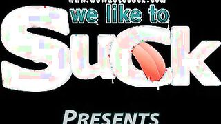 blonde girl sucking dick