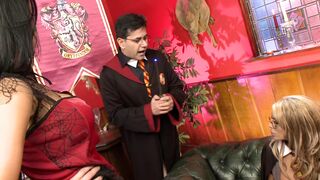 After Gang Bang Harry Pornter Cums On Gemma Massey's Big