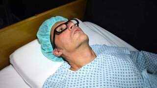 Marure german nurse take care of her patient