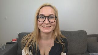 Hot lady from Czech street fucked hard in her very tight pussy