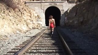 Skinny But but takes 3 big cocks