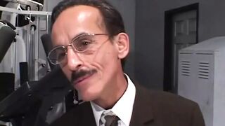 Old man's BIG COCK for the Young Little Slut!