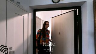 Hot milf housekeeper seduces the owner and gets cum in pussy