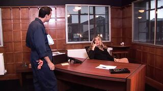 Jordan Kingsley is a blond milf who makes the horny man cum