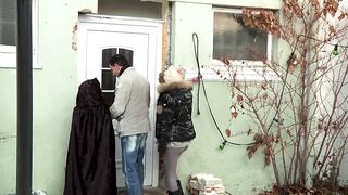 The Asian, The Blonde And The Big Hard Cock