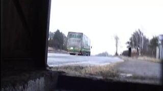 Hot slut loves to suck a stranger's cock outdoors