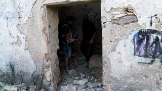 Outdoor explorer finds horny babe with big nipples