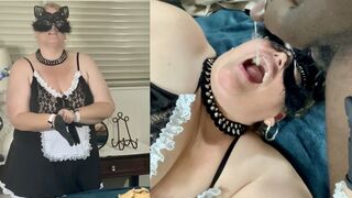 Big Ass,Big Tits Hot Blonde Milf, BBW Mom (Maid Fucked) Black Guy Fucking Maid Big Wet Juicy Pussy & Cum In Mouth) SSBBW