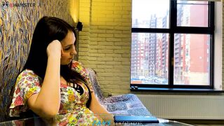 A beautiful stepmother fucks her stepson after learning about her husband's infidelities