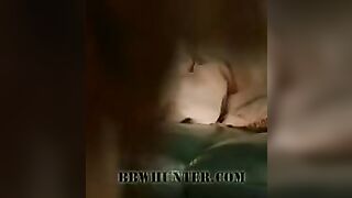 Stockinged BBW Bree Spreads Wide