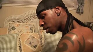 Ebony bbw kaylani fucks black cock for creampie