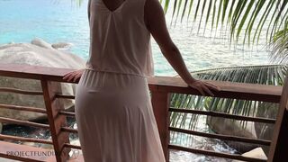 honeymoon baby having balcony sex - projectsexdiary